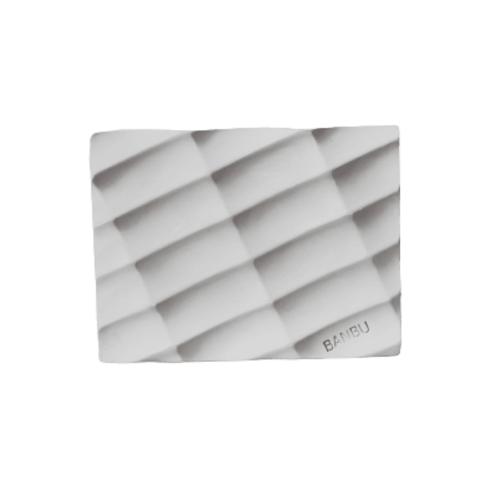 Jabonera WAVES gris, piedra natural - Caredamia