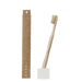 Cepillo de dientes de madera de bambú MEDIO. Color NATURAL - Caredamia