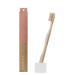 Cepillo de dientes de madera de bambú MEDIO. Color ROSA - Caredamia